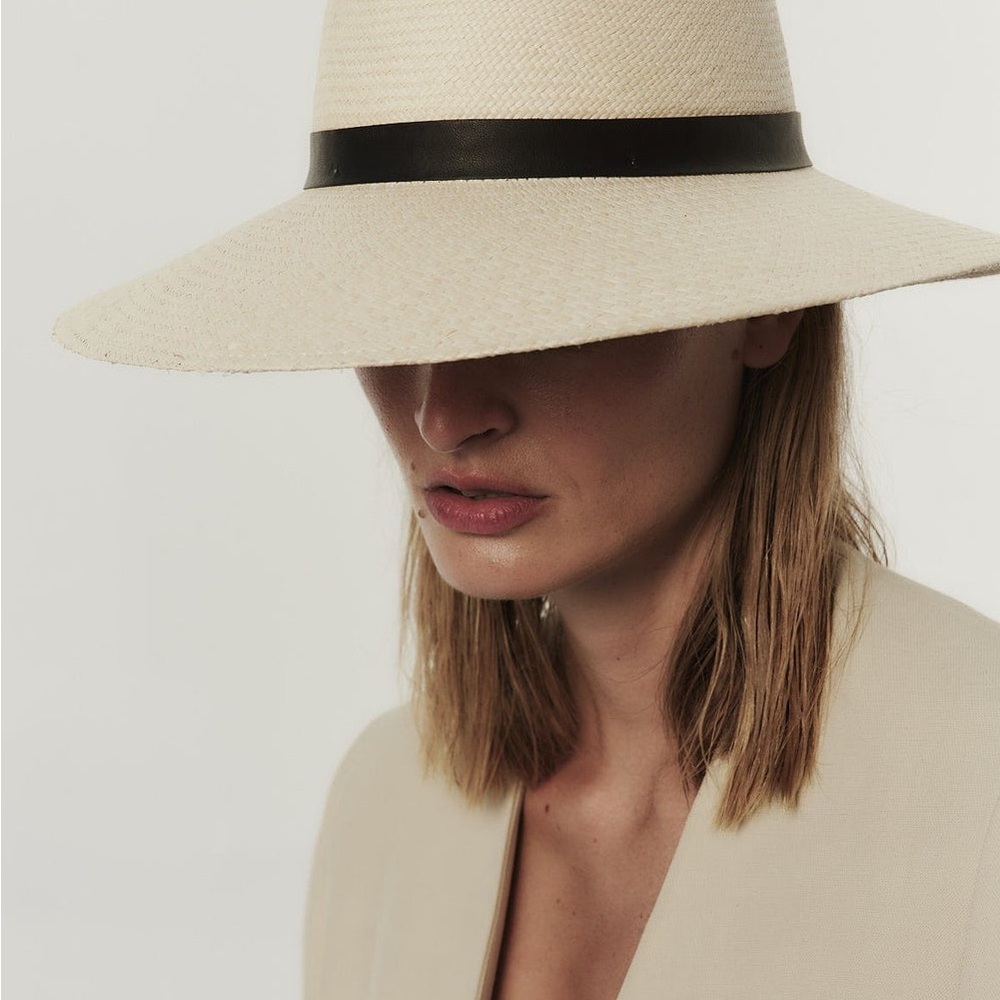 Janessa Leoné Gloria Panama Straw Fedora Hat